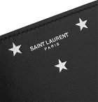 SAINT LAURENT - Printed Leather Billfold Wallet - Black