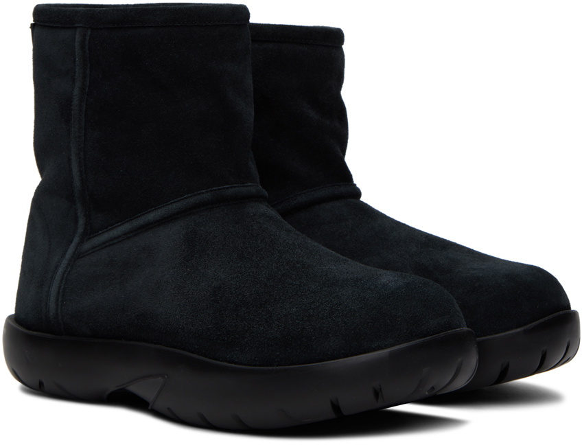Unisex Boots Bottega Veneta Bottega Veneta Black & Gray Tire Chelsea Boots Bottega Veneta main image 4