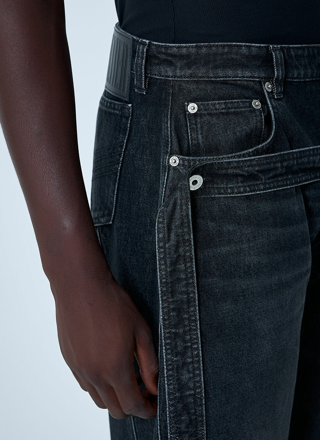 Jean Paul Gaultier Jeans With Strap Detail