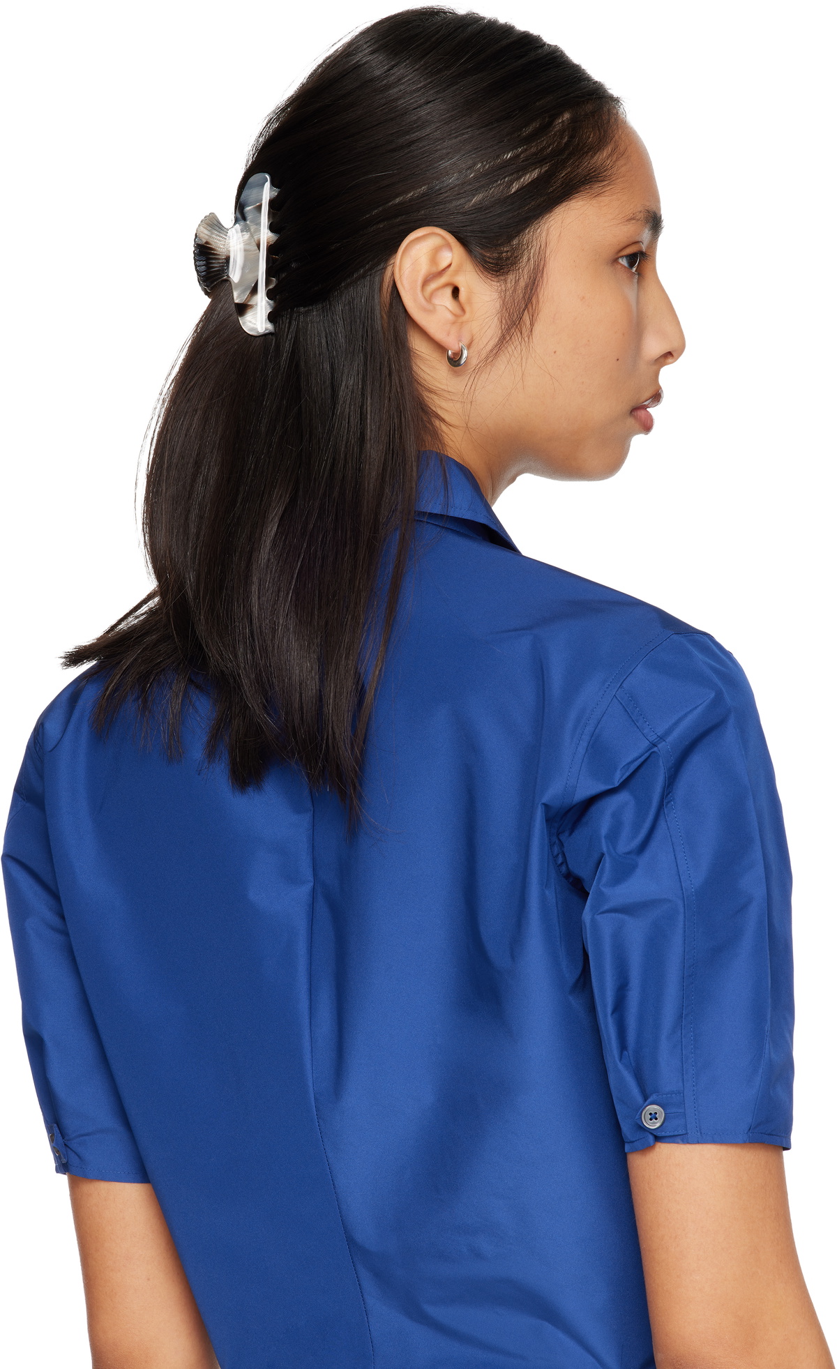 Sophie Buhai Black Small Fan Shell Claw Hair Clip