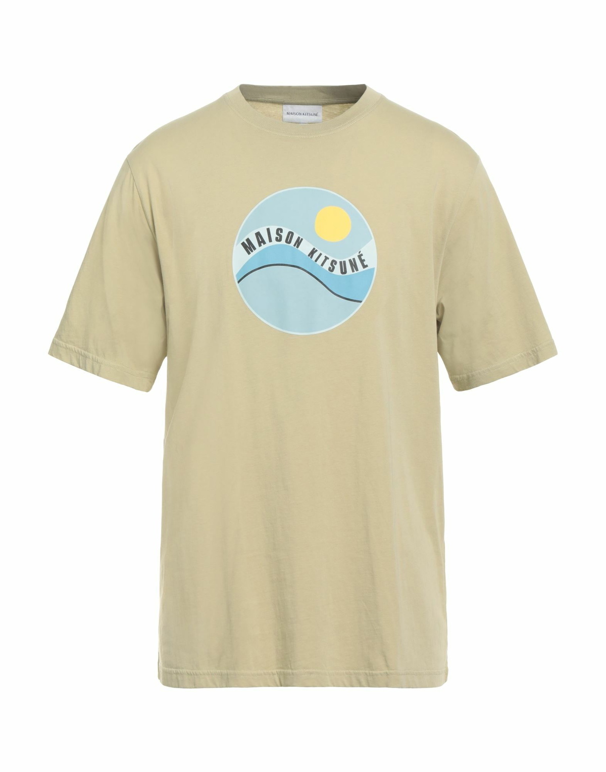 Maison Kitsuné Mens T-shirt in Sage green