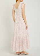 Loveshackfancy Chessie Floral-print Cotton Maxi Dress Pink