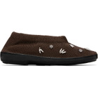 RESCHA SSENSE Exclusive Brown Jewel Slip-on Loafers