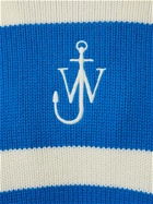 JW ANDERSON - Logo Striped Wool & Cashmere Sweater