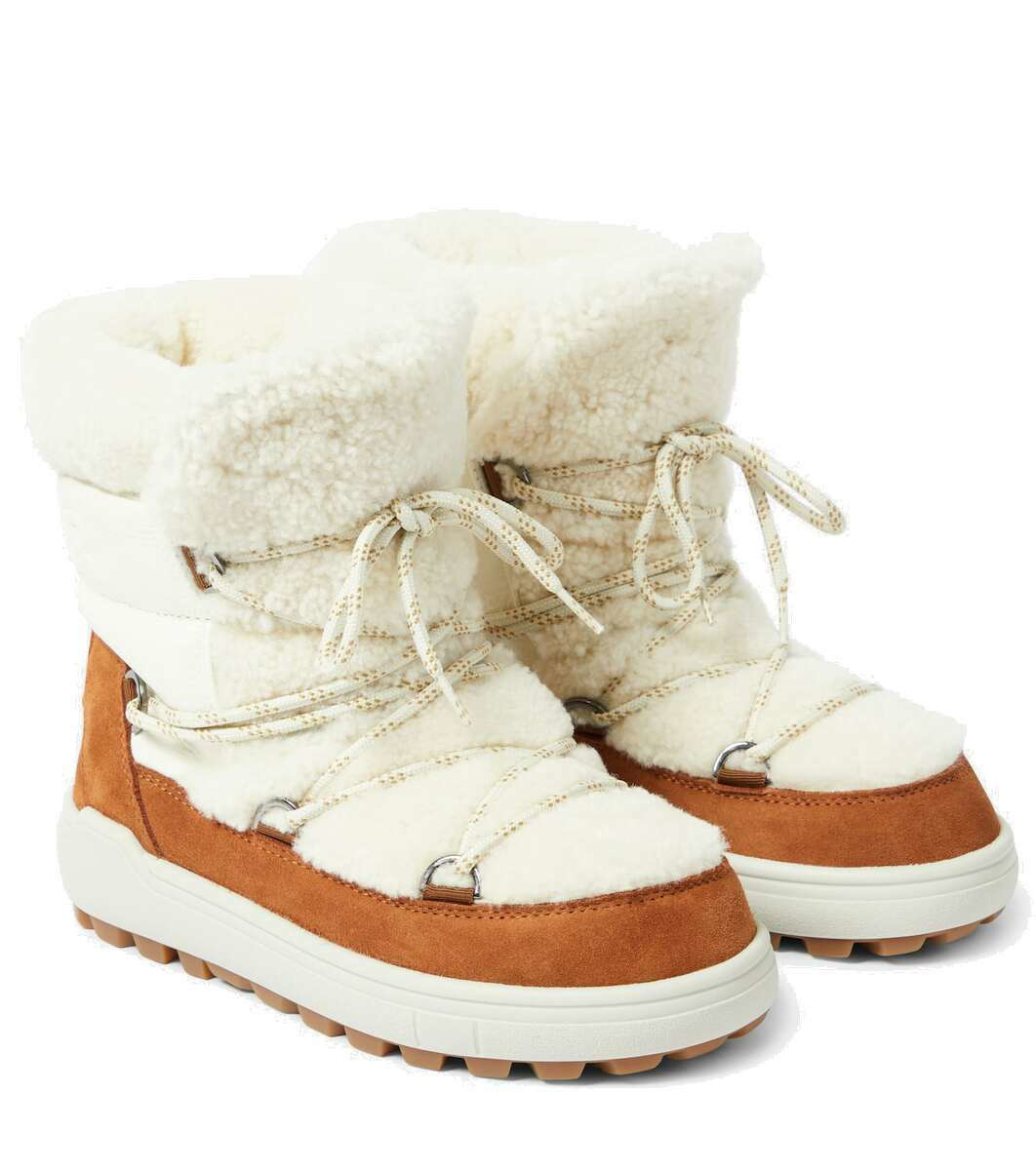 Bogner Chamonix suede and shearling snow boots Bogner