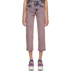 Stella McCartney Pink Washed Cropped Jeans