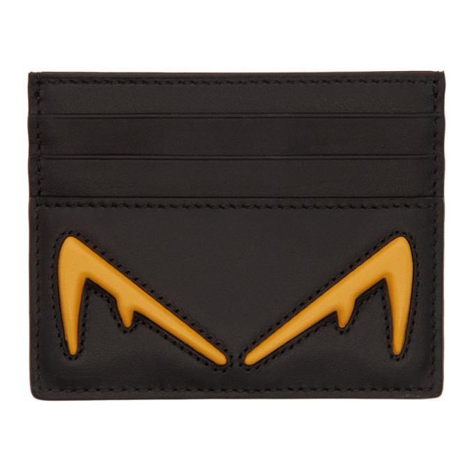 Photo: Fendi Black Bag Bugs Card Holder