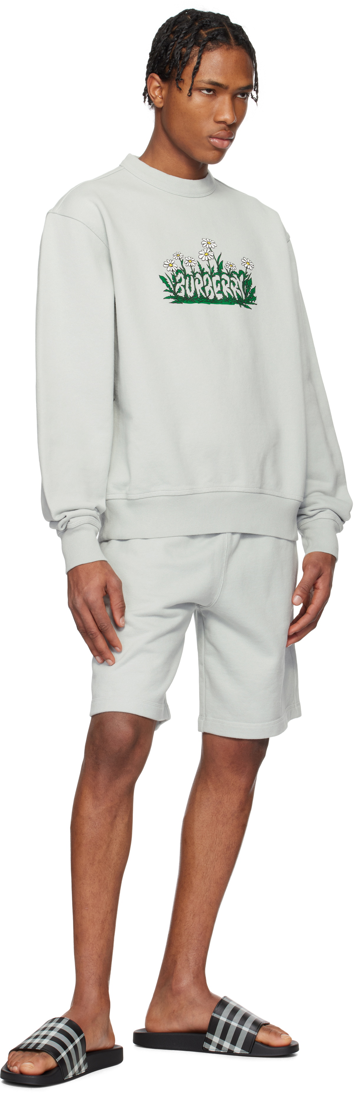 Burberry Gray Daisy Logo Sweatshirt