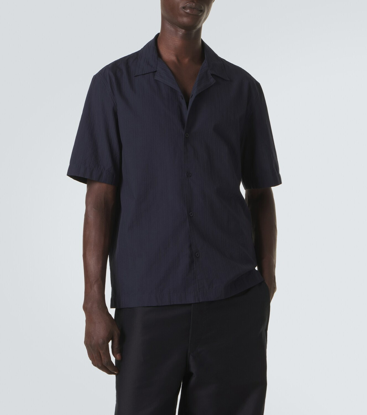 Sunspel Striped cotton shirt