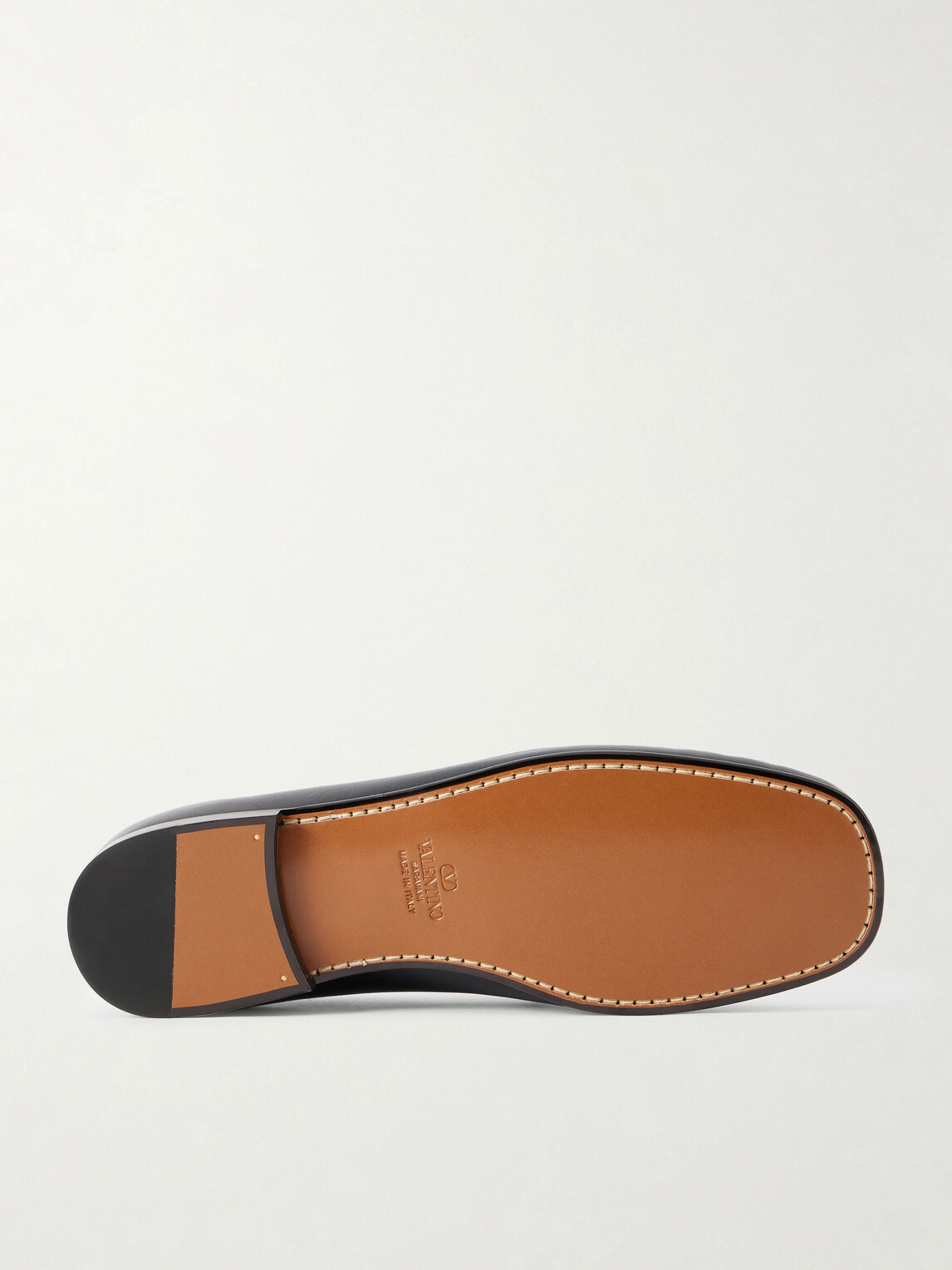 Valentino Garavani - Logo-Embellished Leather Loafers - Black