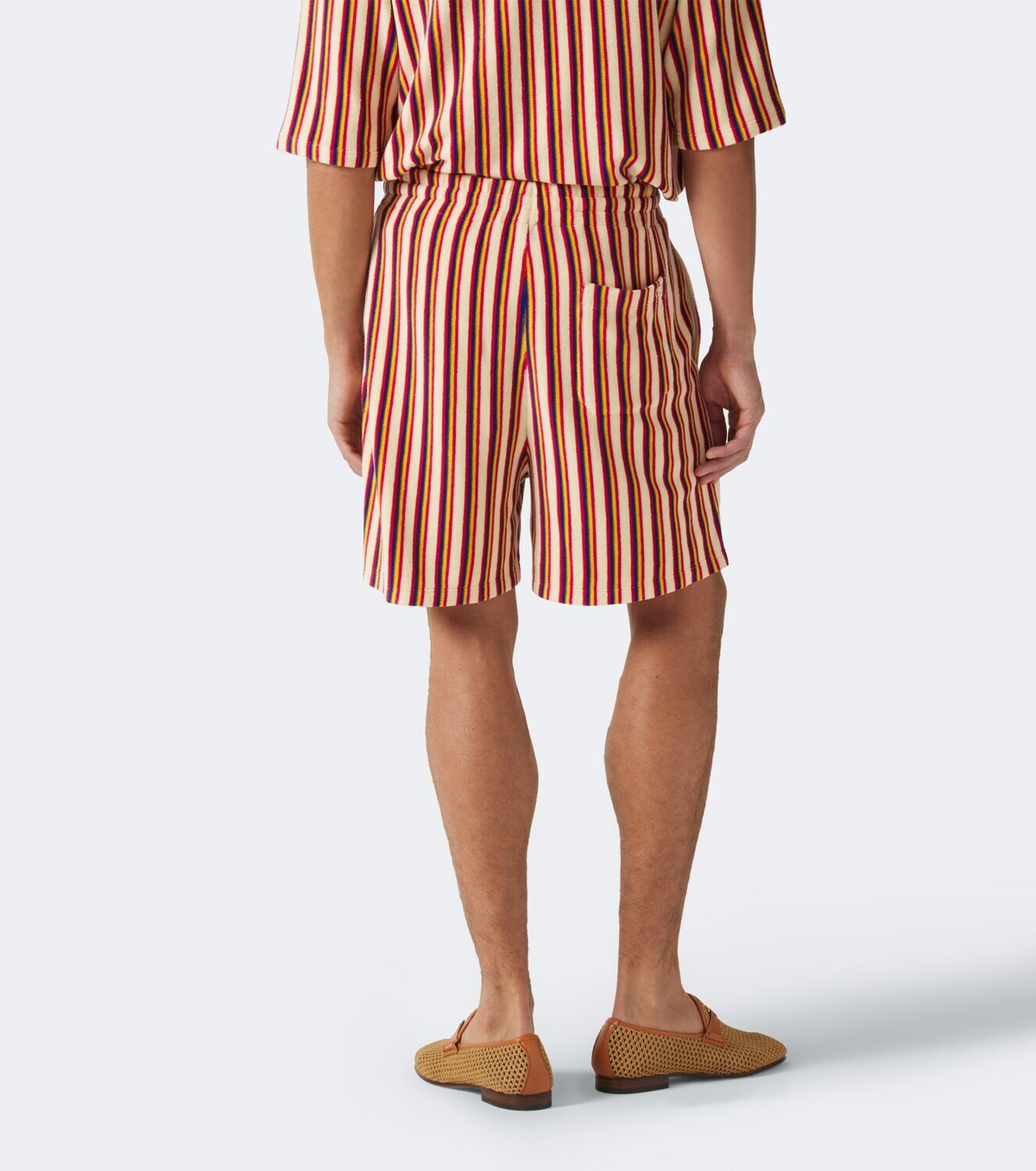 Valentino Striped terry shorts