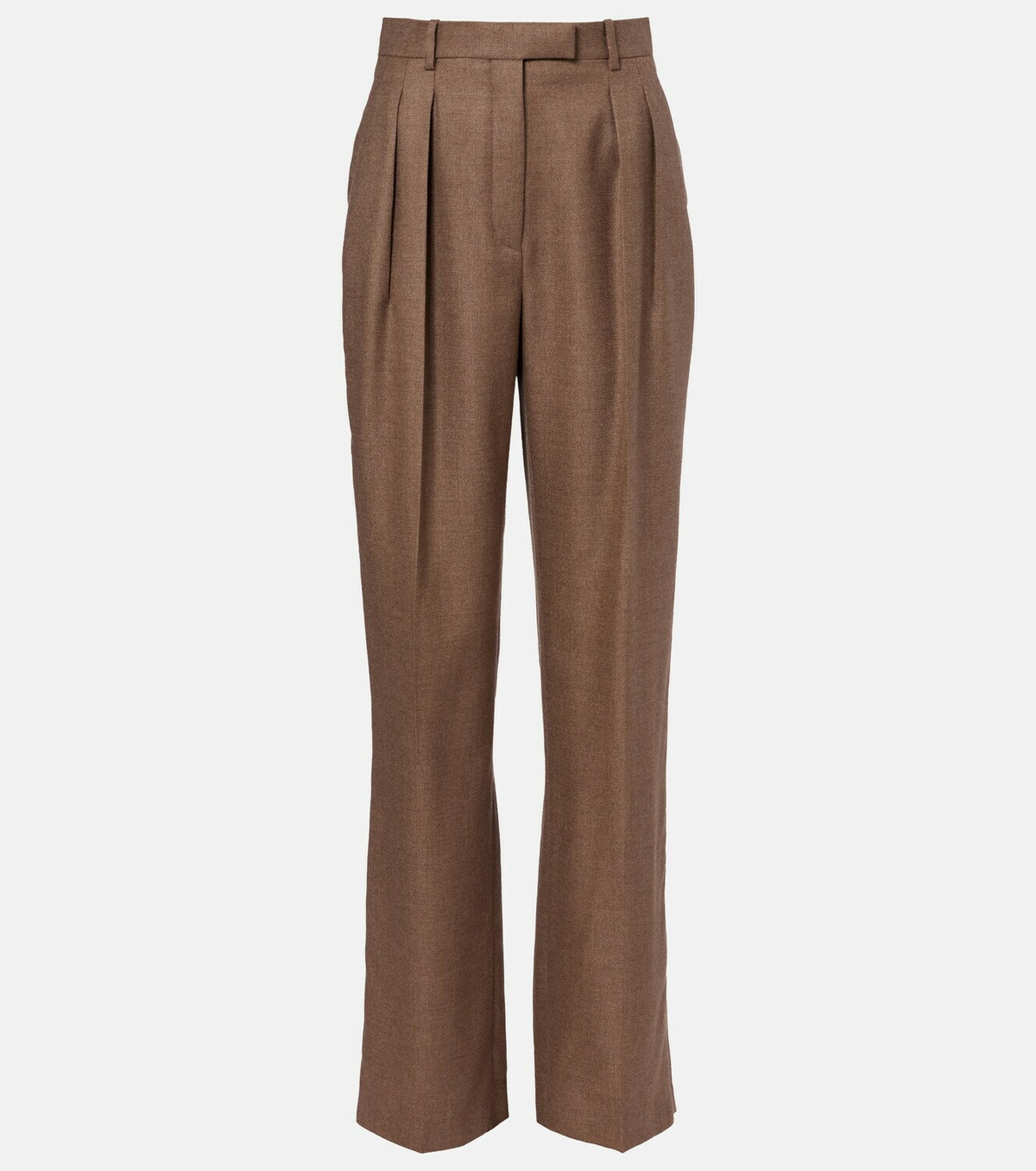 Loro Piana Chad pleated cashmere and silk wide-leg pants