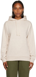 Baserange Beige Organic Cotton Hoodie