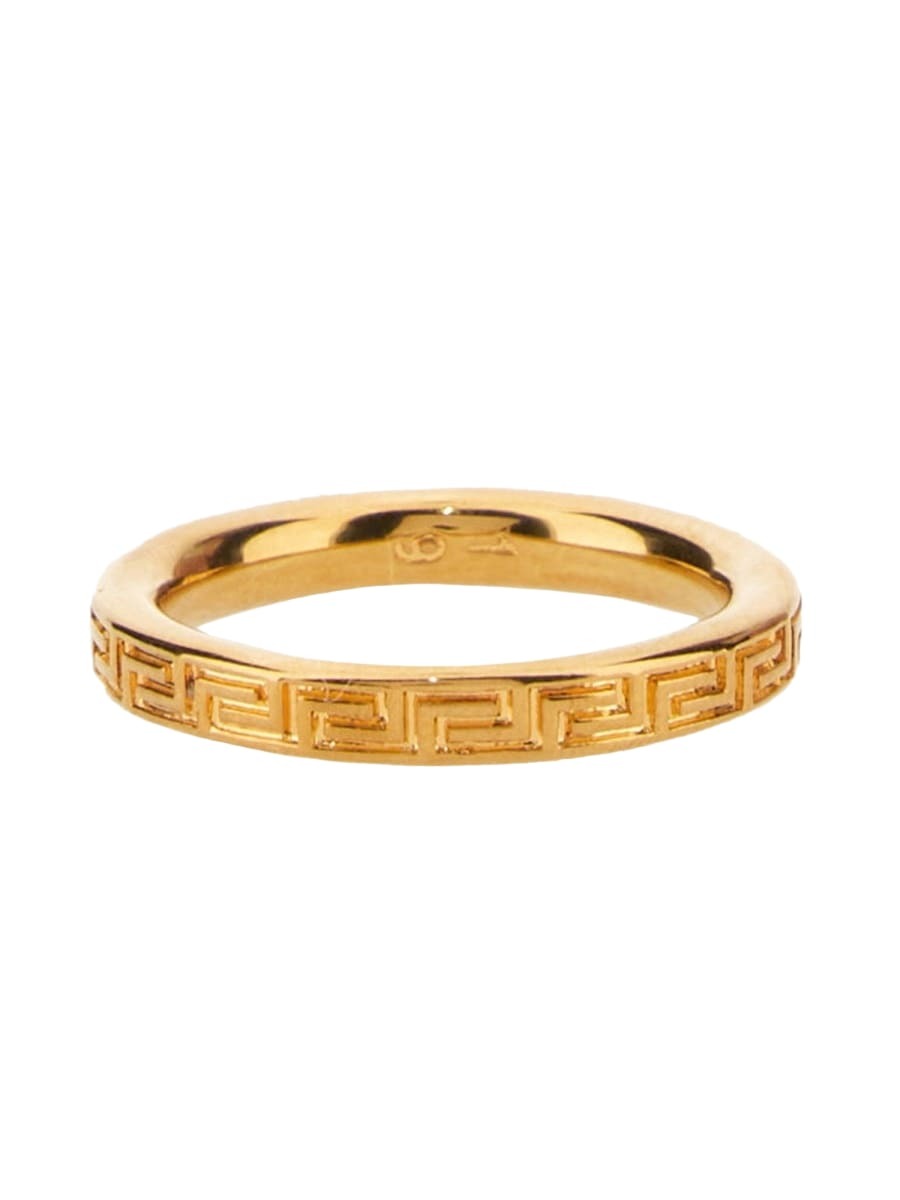 【関税&送料込】Versace Anello Con Chiave Greca Incisa Versace Anello Con Chiave Greca Incisa Versace