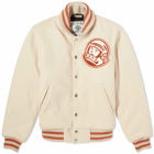 Billionaire Boys Club Men's Astro Varsity Jacket in Cream