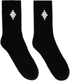 Marcelo Burlon County of Milan Black Cross Socks