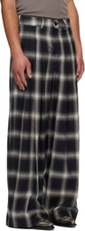 LU'U DAN Gray Triple Pleat Trousers