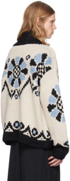 Anna Sui SSENSE Exclusive Black & Blue Cardigan