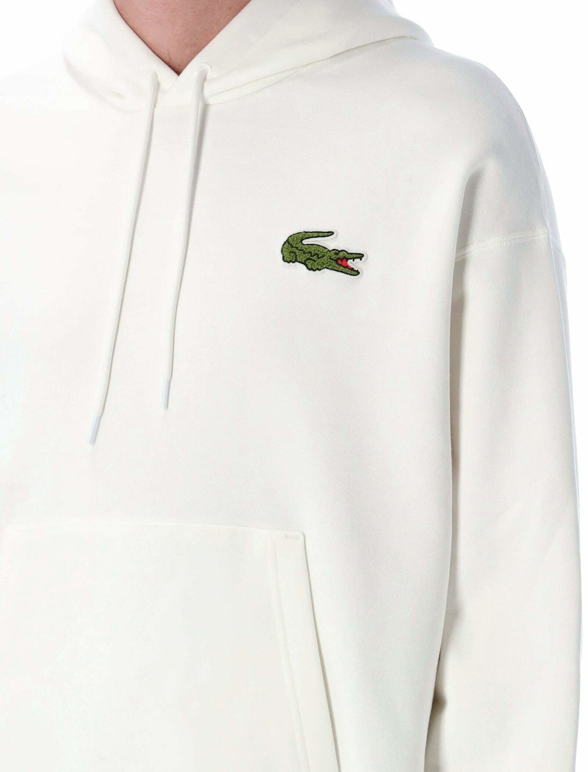 Lacoste Loose Fit Badge Accent Hoodie