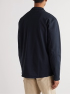 Kestin - Derby Cotton-Blend Jersey Half-Zip Sweatshirt - Blue