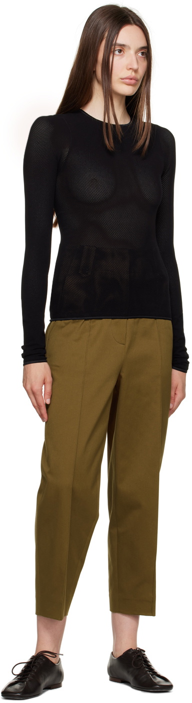Baserange Black Odea Long Sleeve T-Shirt Baserange