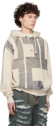 424 Beige '424' Block Hoodie