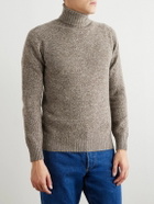 Altea - Wool and Cashmere-Blend Rollneck Sweater - Brown