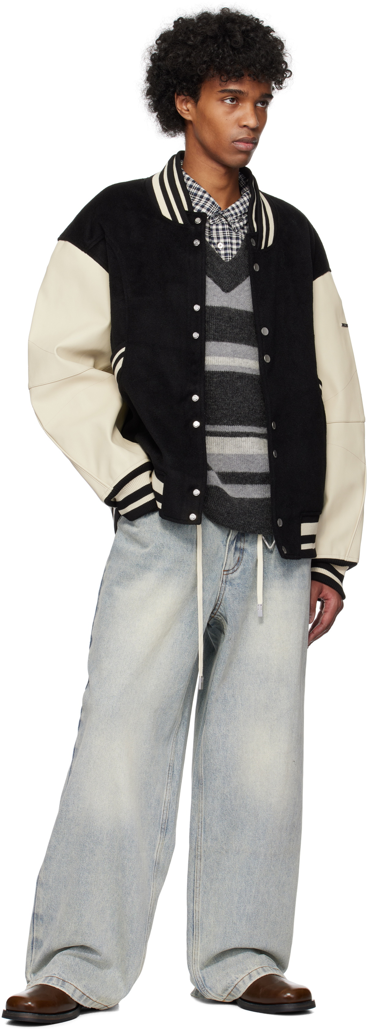 C2H4 Blue Disarray Baggy Jeans