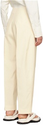 GIA STUDIOS Off-White Belted Trousers