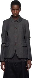 Black Comme des Garçons Black Gabardine Blazer