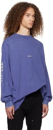 We11done Purple Gothic Long Sleeve T-Shirt