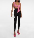 The Attico - Jersey crop top