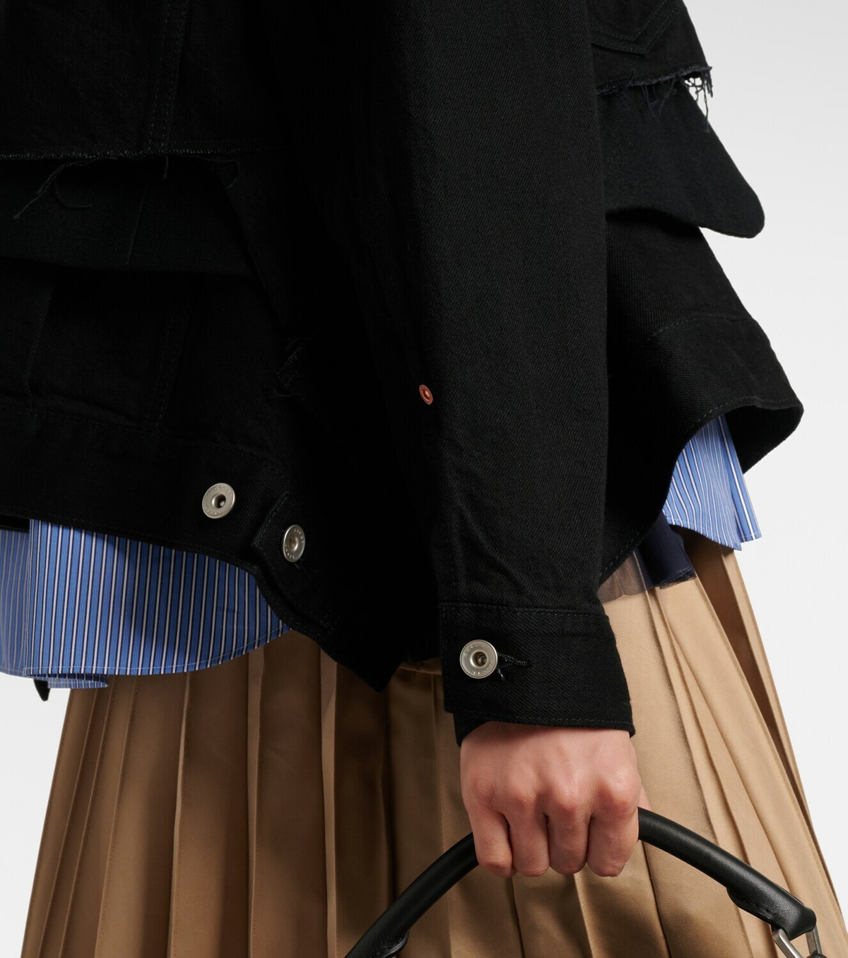 Sacai Layered denim jacket