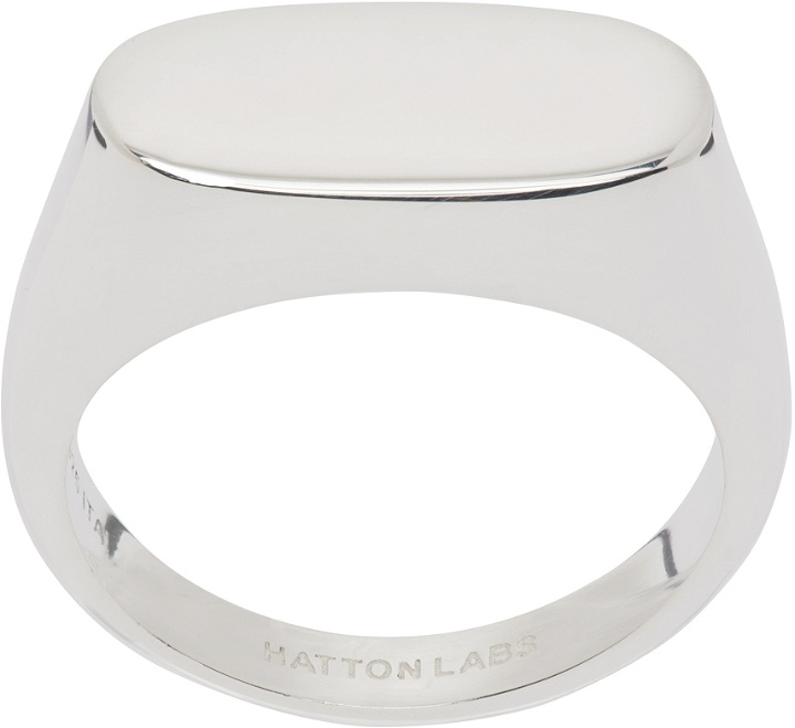 Photo: Hatton Labs Silver Squashed Signet Ring