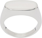 Hatton Labs Silver Squashed Signet Ring
