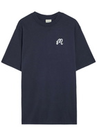 Malbon Origin Printed Cotton T-shirt Navy