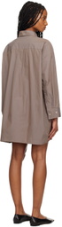 Deiji Studios Brown 'The Shirt' Midi Dress