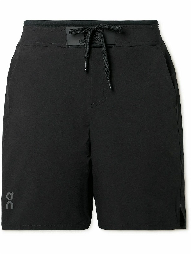 Photo: ON - Hybrid Straight-Leg Shell Drawstring Shorts - Black