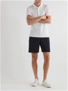 Dunhill - Straight-Leg Stretch-Cotton Shorts - Blue