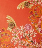 Etro Floral cotton jacquard cushion