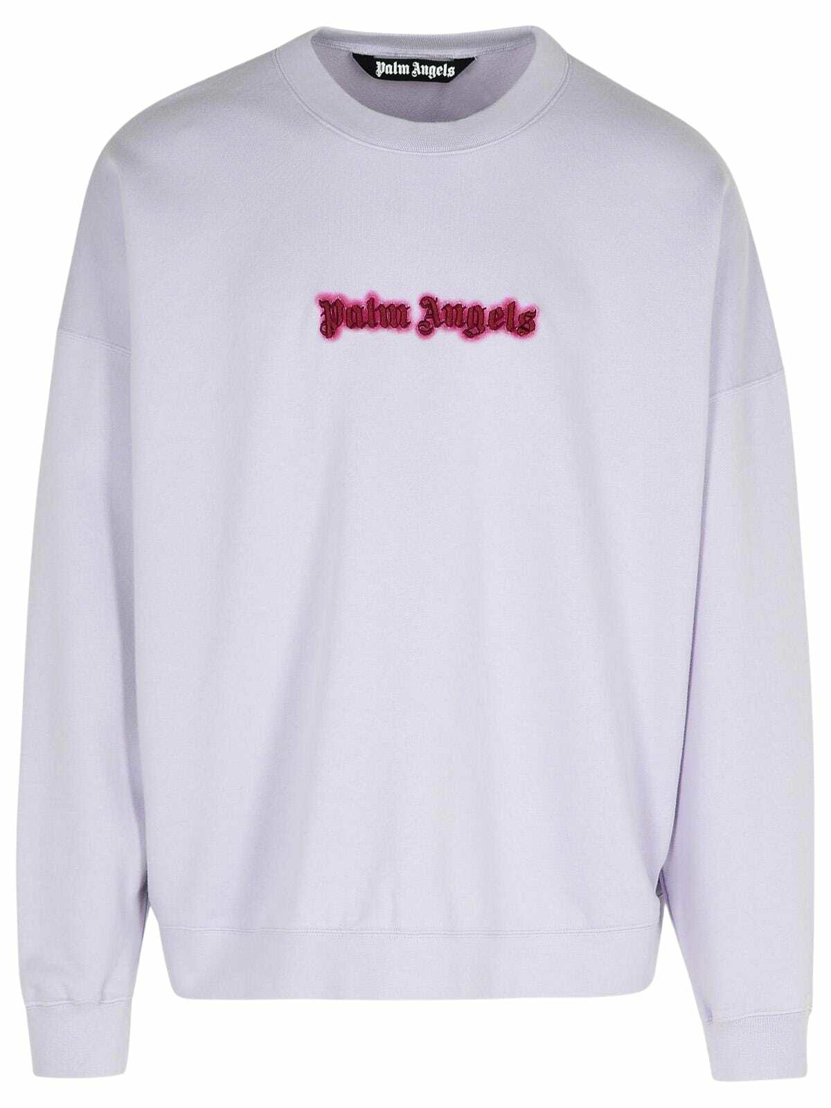 完売品 Palm Angels SEASONAL LOGO CREWNECK 24SS Seasonal Logo Vintage Crewneck - White/Black – Feature