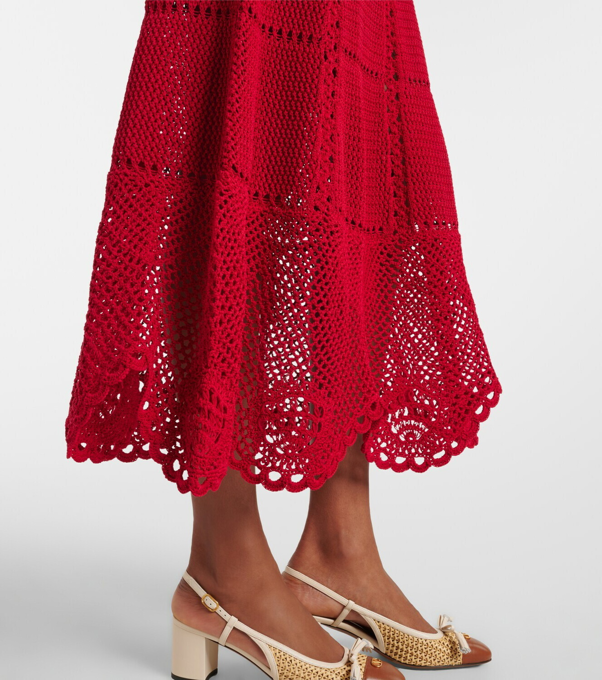 Erdem Cotton crochet minidress