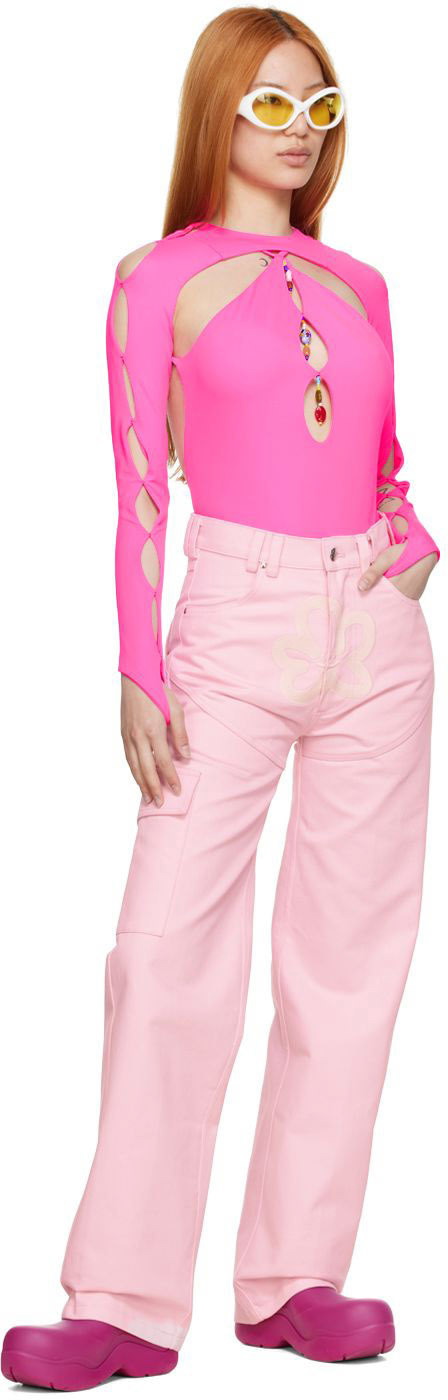 Marshall Columbia SSENSE Exclusive Pink Denim Trousers