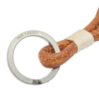 Our Legacy Men's Knot Key Holder in Brown Leather