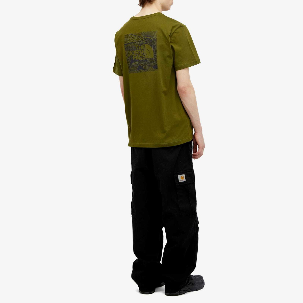 The North Face Men's Redbox Celebration T-Shirt in Forest Olive