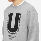 Undercover Men's Radiating U Logo Crew Sweat in Top Grey