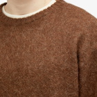 Pilgrim Surf + Supply Men's Morris Shaggy Crew Knit in Brown