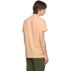 Balmain Orange Flocked Logo T-Shirt