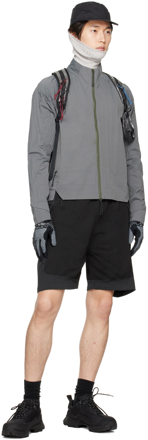 _J.L - A.L_ Black Paneled Shorts