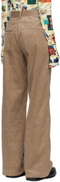 Sandy Liang Taupe Stem Trousers